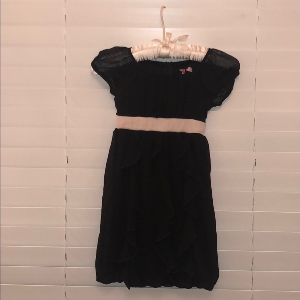 Black and pink party dress for girl. EUC.
